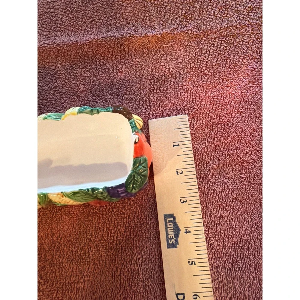 WCL Ceramic Squirrel Harvest Corn Cracker Tray‎ Fall Thanksgiving Decor 9.5 Inch